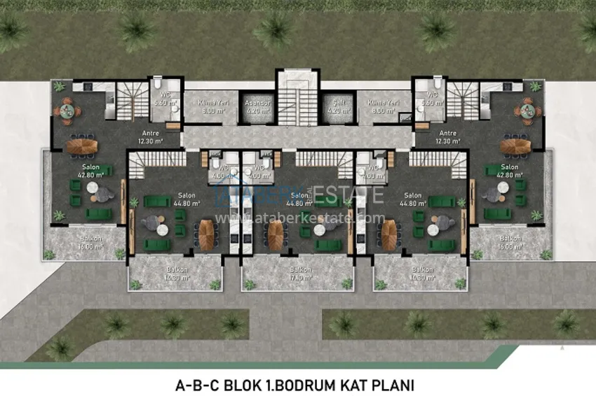 Buy cheap New original project of a residential complex in the Kargicak district 3