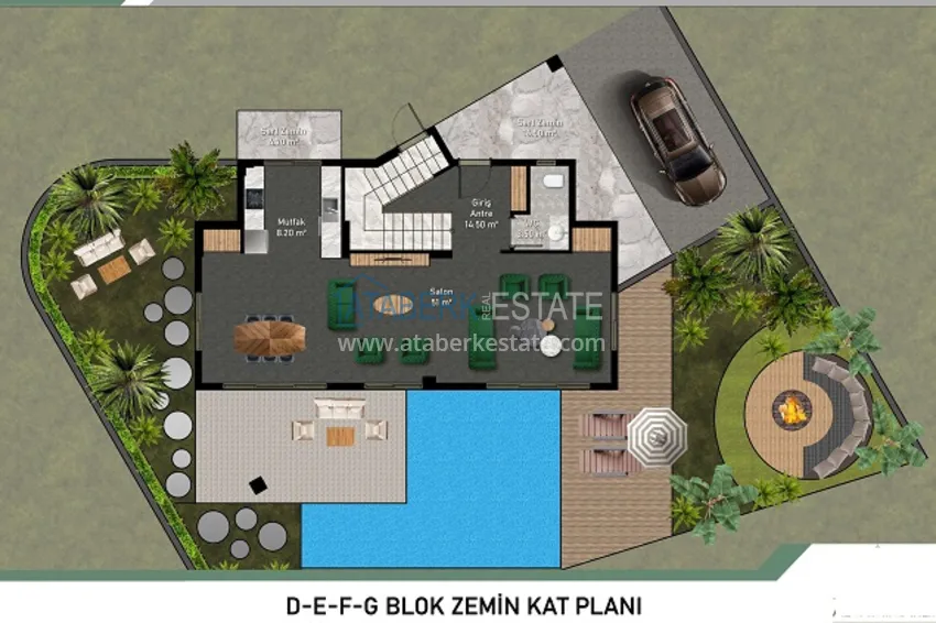 Buy cheap New original project of a residential complex in the Kargicak district 7