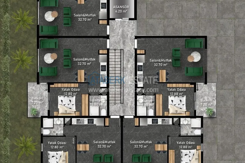 Buy cheap New original project of a residential complex in the Kargicak district 12