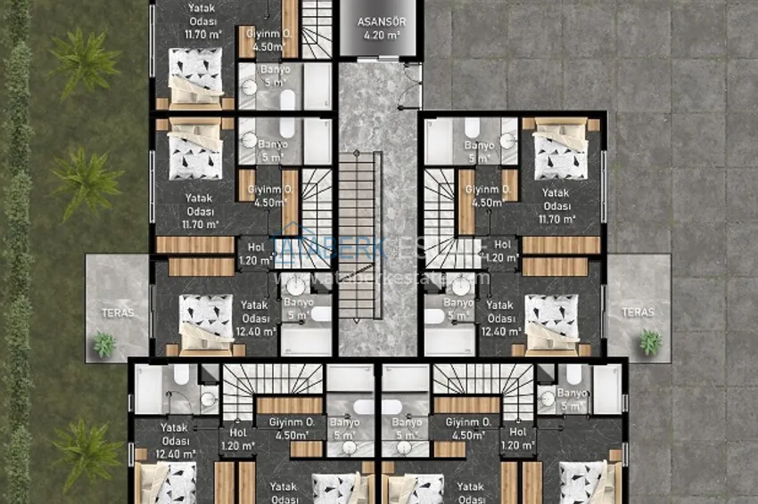 Buy cheap New original project of a residential complex in the Kargicak district 14