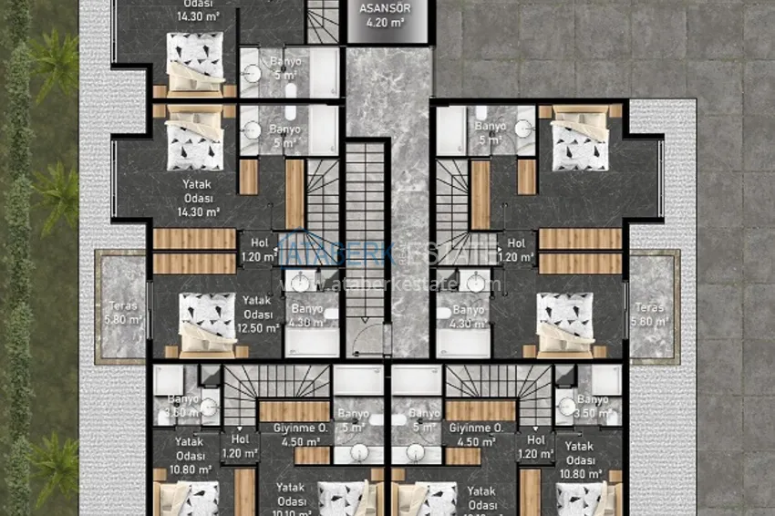 Buy cheap New original project of a residential complex in the Kargicak district 16