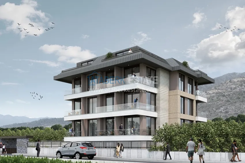 Apartamenty z widokiem na morze od dewelopera w centrum Alanyi — Plaża Kleopatra 2 