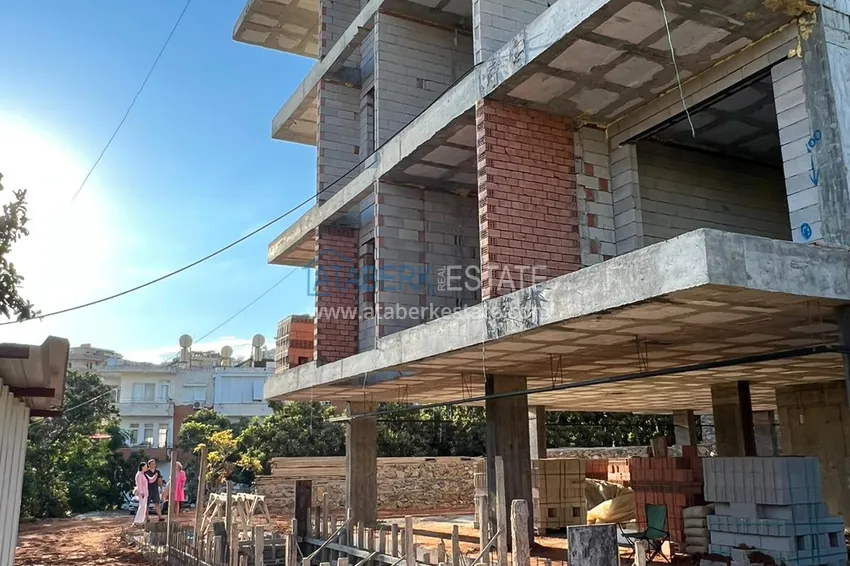 Apartamenty z widokiem na morze od dewelopera w centrum Alanyi — Plaża Kleopatra 13 