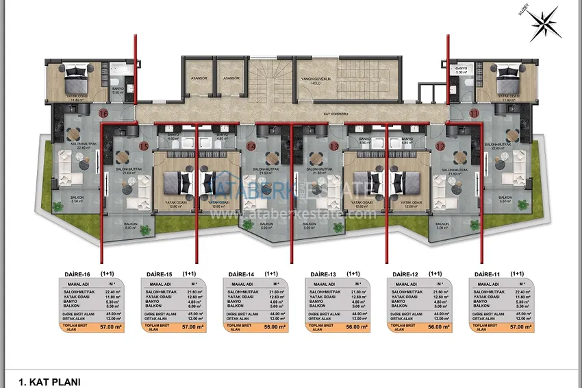 Buy cheap Investment property under construction — Alanya, Demirtash. The area is open for residence permits 4