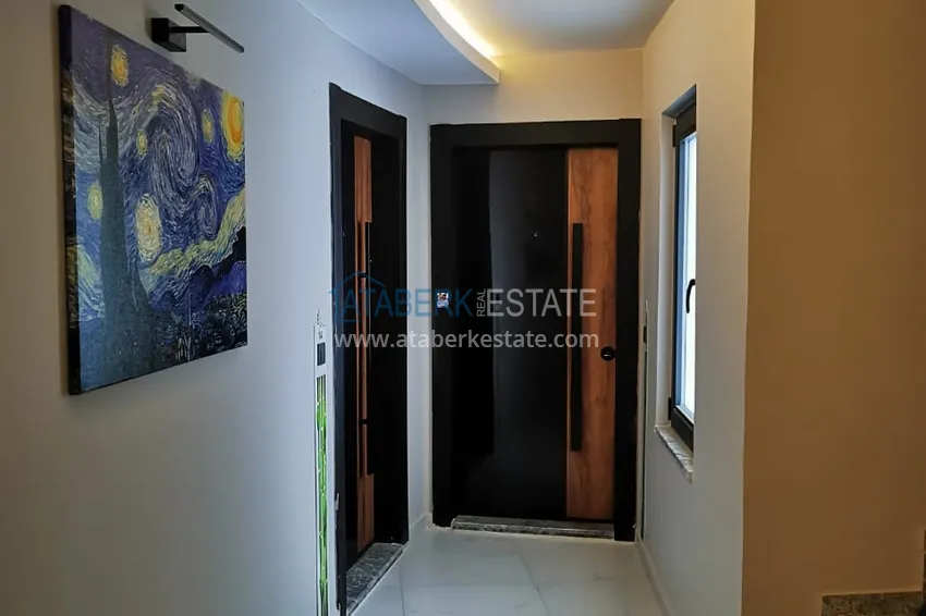 1+1 penthouse with sea and mountain views in Alanya Tosmur B21 district 16