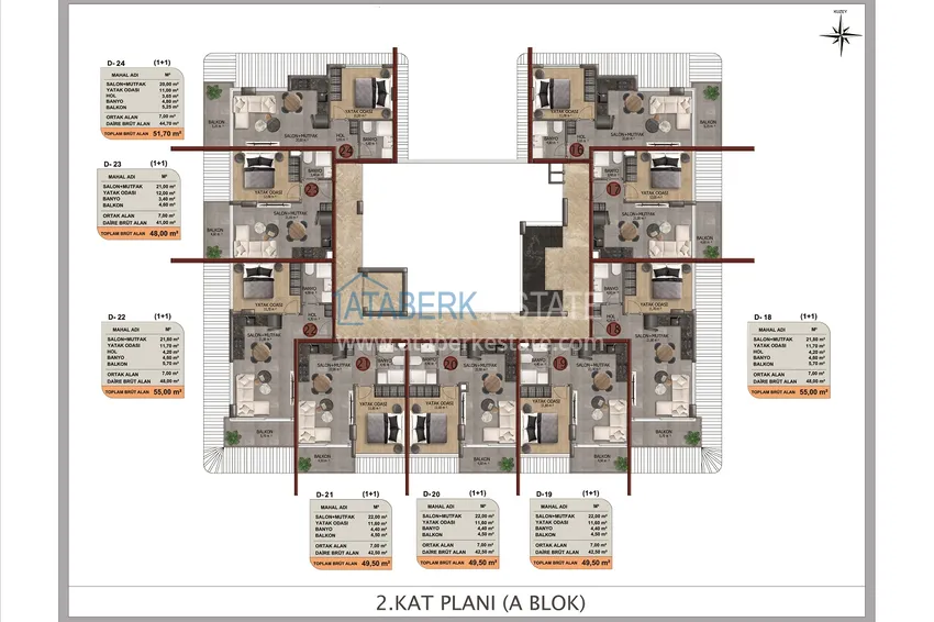 Buy cheap New residential complex with level 5 ★ infrastructure - apartments from a developer in Alanya 3 