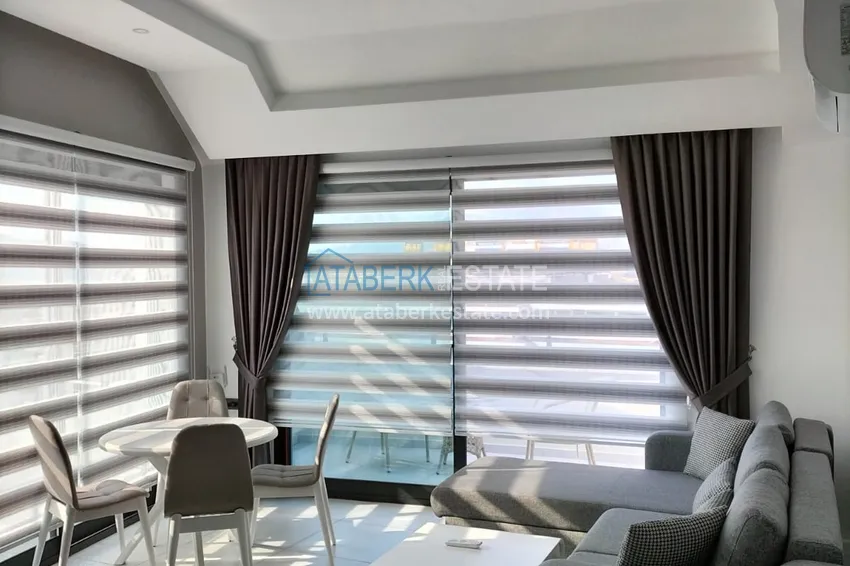 Purchase 1+1 penthouse with sea and mountain views in Alanya Tosmur B21 district 5