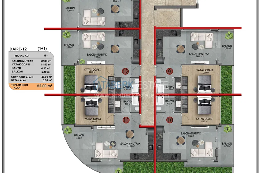 Buy cheap Premium residences in the Kestel area - property from the developer 1