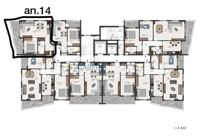 Buy cheap Finished apartment in a new building near the sea — Alanya, Mahmutlar 1