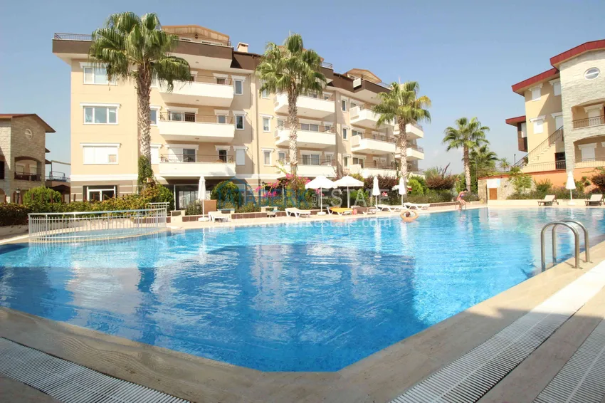 Apartment with furniture, private sauna and sea view in a townhouse – Alanya, Avsallar 11