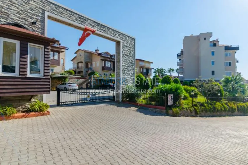 Apartment with furniture, private sauna and sea view in a townhouse – Alanya, Avsallar 5