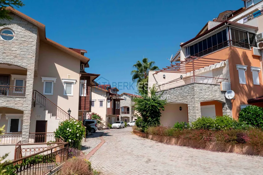 Apartment with furniture, private sauna and sea view in a townhouse – Alanya, Avsallar 6