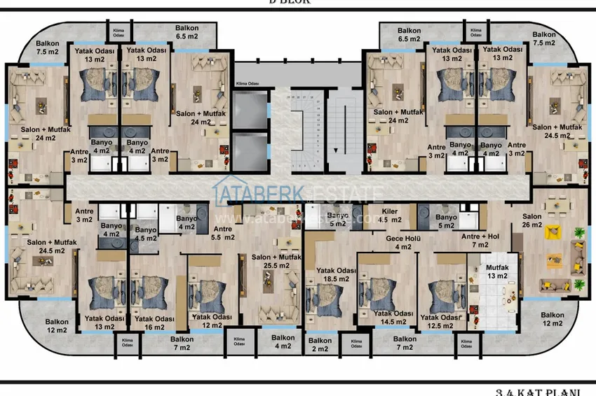 Buy cheap A new stylish investment project at the excavation stage in Oba, Alanya 11 