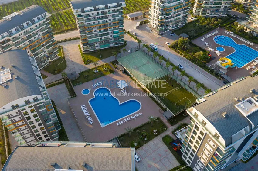 Furnished 1+1 apartment with partial sea view, Avsallar — Alanya 6
