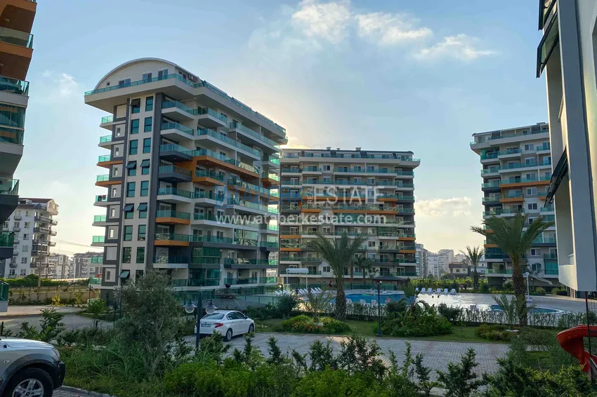 Furnished 1+1 apartment with partial sea view, Avsallar — Alanya 11