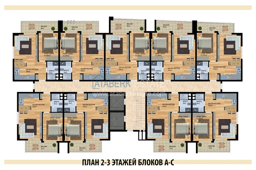 Buy cheap Modern complex in Alanya, Oba district 3
