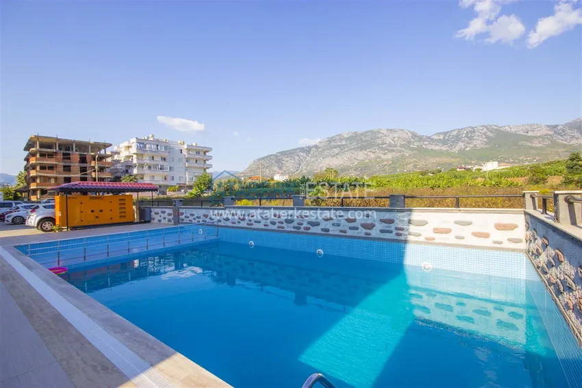 Furnished apartment in Mahmutlar with mountain views and partly sea views 2 