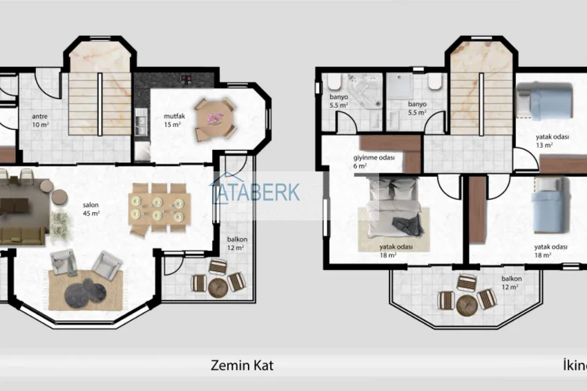 Buy cheap Premium villas in Alanya, Tepe Mountain District 1 