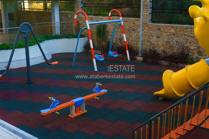 3+1 garden duplex in a complex on the beachfront, Kargicak — Alanya 14