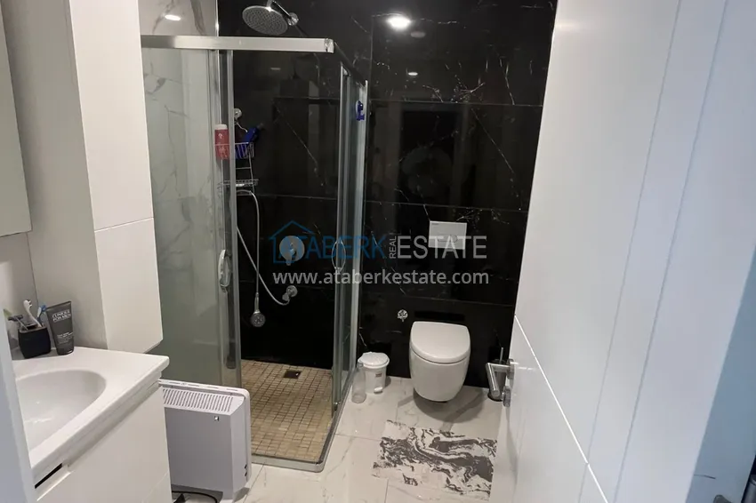 Purchase 3+1 garden duplex in a complex on the beachfront, Kargicak — Alanya 13