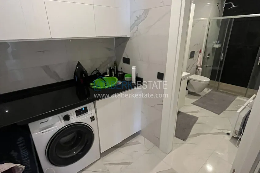 Purchase 3+1 garden duplex in a complex on the beachfront, Kargicak — Alanya 14