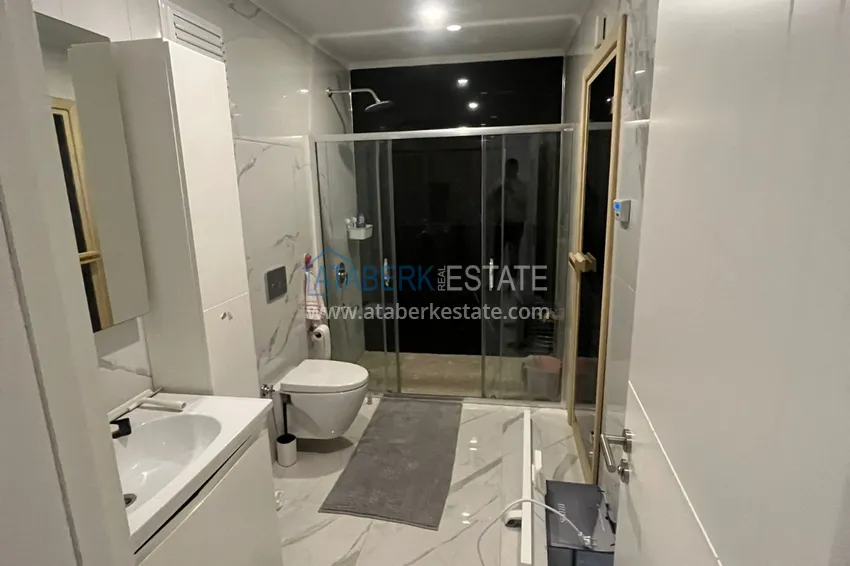 Purchase 3+1 garden duplex in a complex on the beachfront, Kargicak — Alanya 15