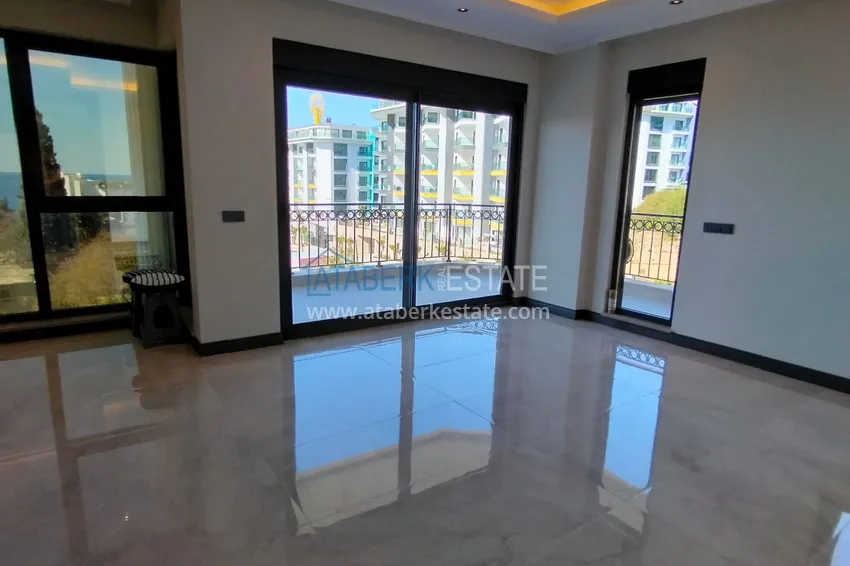 Purchase 2+1 apartment with high-quality finishing and open sea views in an exclusive complex — Alanya, Kargicak 5 
