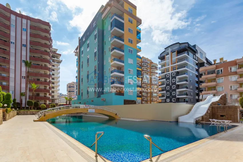 Apartment 3+1 with furniture, mountain and sea views — Alanya, Mahmutlar district 4