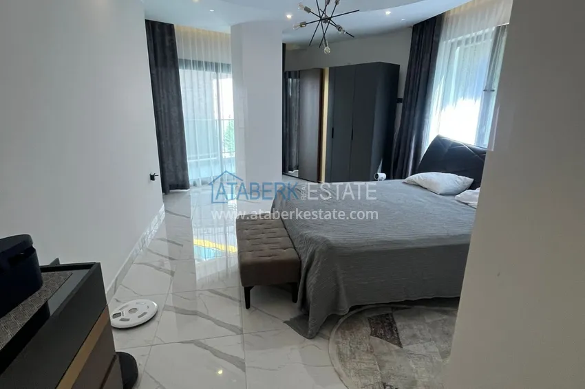 Purchase 3+1 garden duplex in a complex on the beachfront, Kargicak — Alanya 8