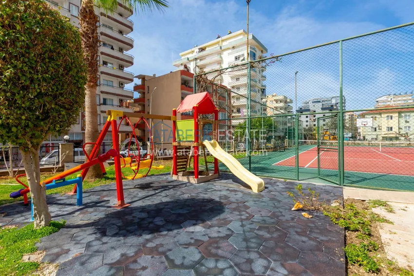 Apartment 3+1 with furniture, mountain and sea views — Alanya, Mahmutlar district 12