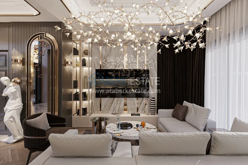 Purchase An elite villa complex project under construction in Alanya — Upper Oba district 1