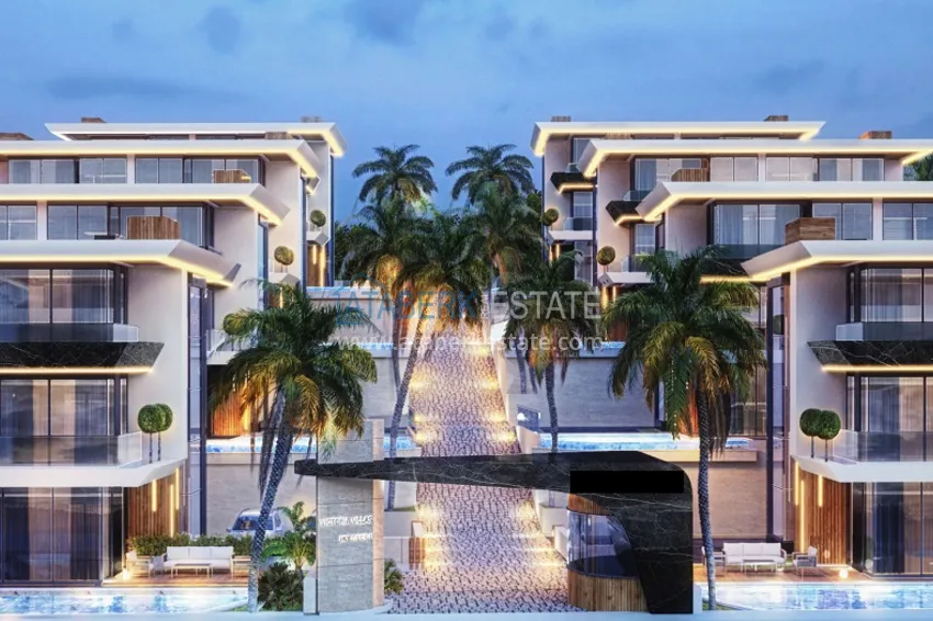An elite villa complex project under construction in Alanya — Upper Oba district 2