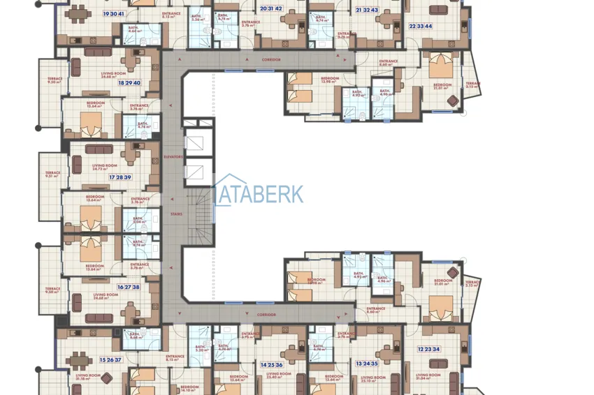 Buy cheap 2+1 apartment with high-quality finishing and open sea views in an exclusive complex — Alanya, Kargicak 1 