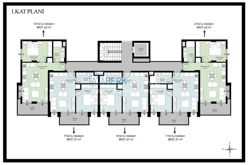 Buy cheap Elite complex at the start of construction in the center of Alanya 1 