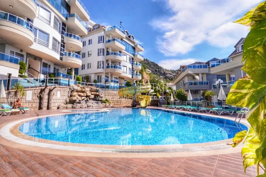 Furnished duplex apartment with sea and mountain views - center, Alanya 3 