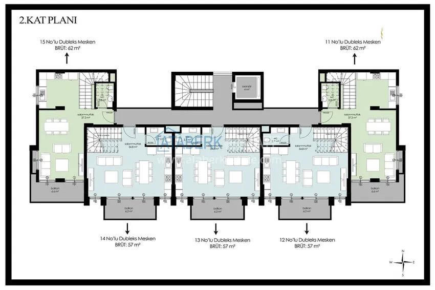 Buy cheap Elite complex at the start of construction in the center of Alanya 2 