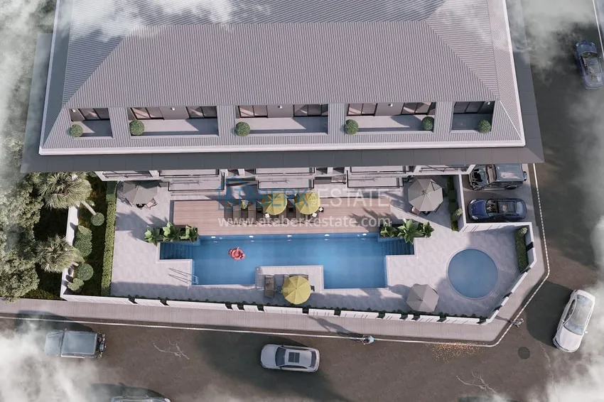 Elite complex at the start of construction in the center of Alanya 5 