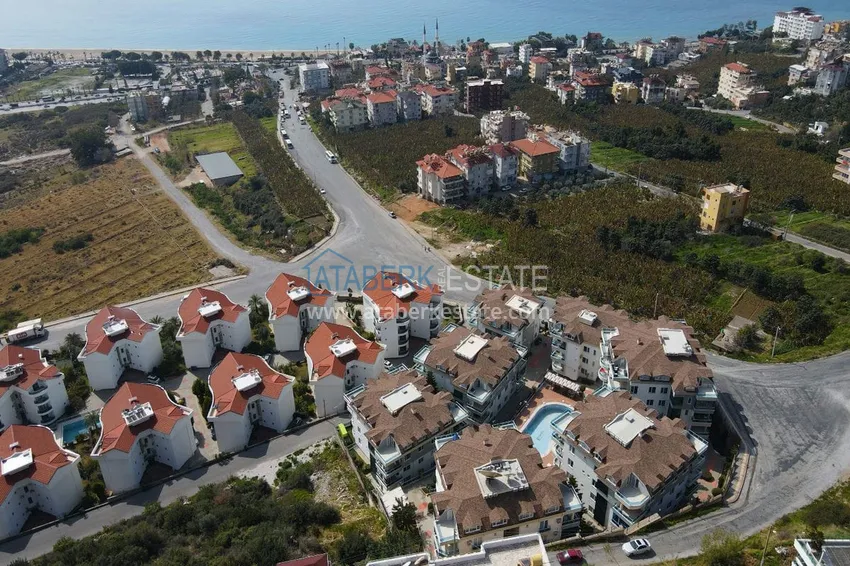Furnished duplex apartment with sea and mountain views - center, Alanya 9 