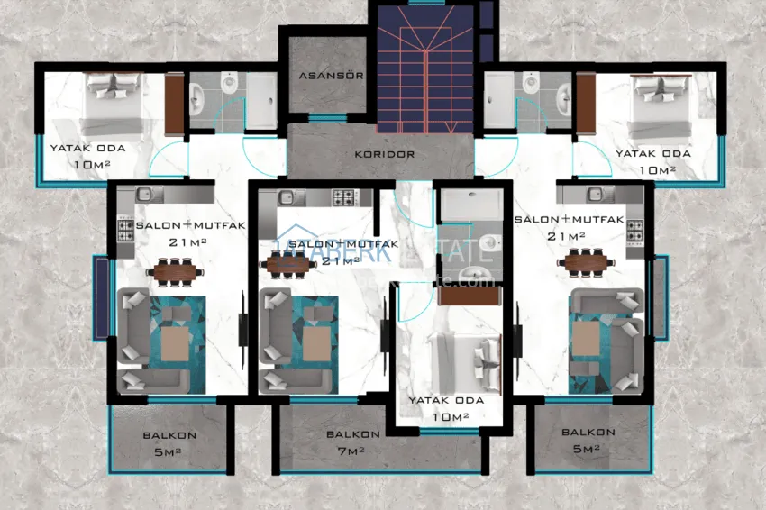 Buy cheap Apartments from the developer in the Kestel area on the beachfront 3