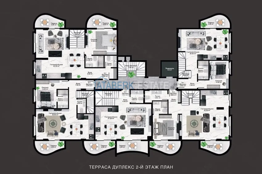 Buy cheap Luxury premium residence project in Alanya Kargicak district 3