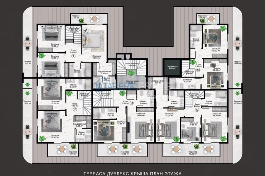 Buy cheap Luxury premium residence project in Alanya Kargicak district 4