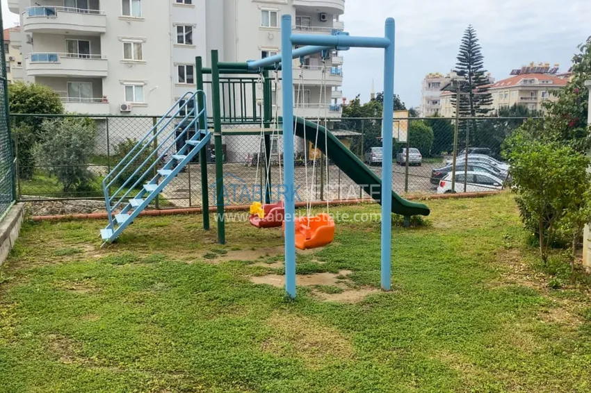 Квартира 1+1 с мебелью, застекленным балконом, видом на море, горы и Кале в районе Джикджилли, Алания 6
