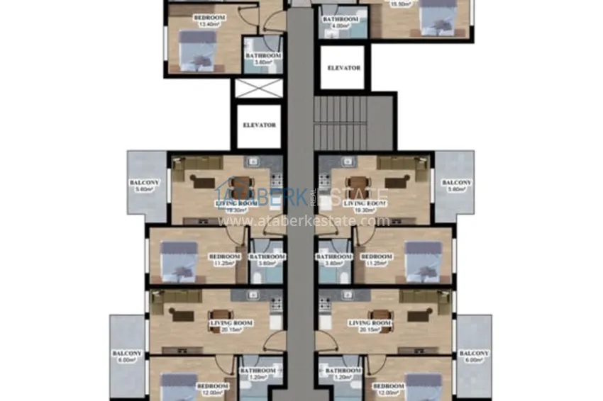 Buy cheap Apartment 1+1 with finishing in a new complex - Alanya, Oba area 1