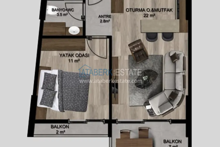 Buy cheap Apartments from the developer at the excavation stage in Kargipınary-Mersin 3 