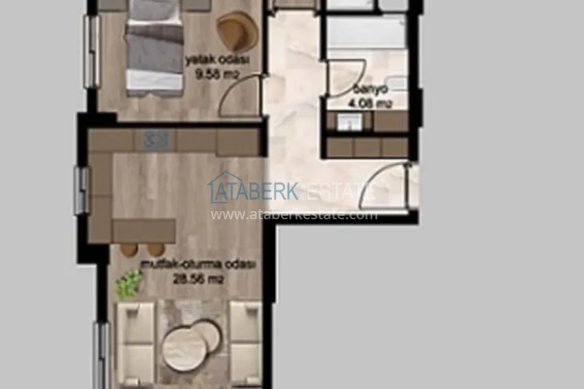 Buy cheap Apartments at affordable prices in a residential complex under construction Cesmeli-Mersin 2