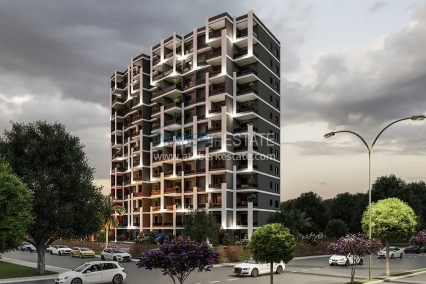 Apartments from the developer at the excavation stage in Kargipınary-Mersin 5 