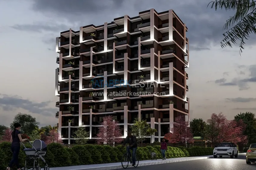 1+1 apartments in a stylish residential complex under construction Arpacbakhshish-Mersin 4