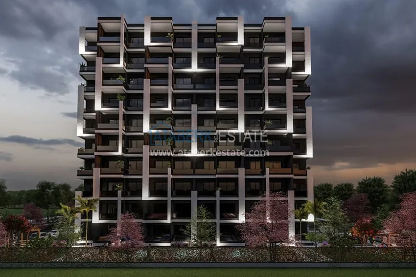 1+1 apartments in a stylish residential complex under construction Arpacbakhshish-Mersin 13