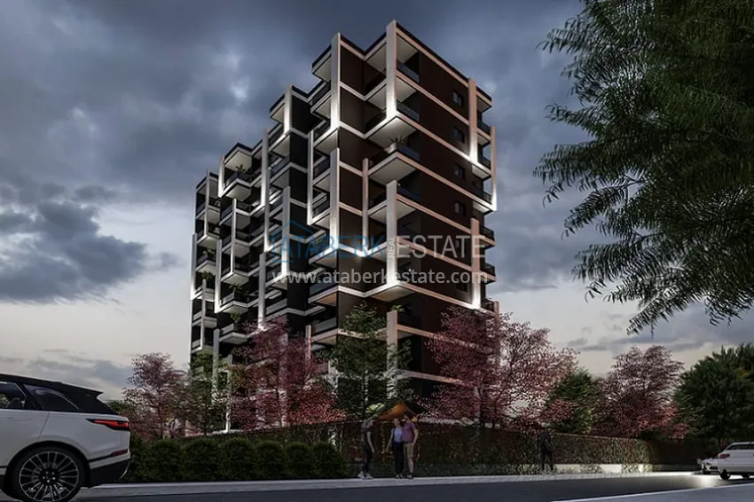 1+1 apartments in a stylish residential complex under construction Arpacbakhshish-Mersin 5