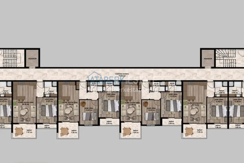 Buy cheap Apartments at affordable prices in a residential complex under construction Cesmeli-Mersin 1
